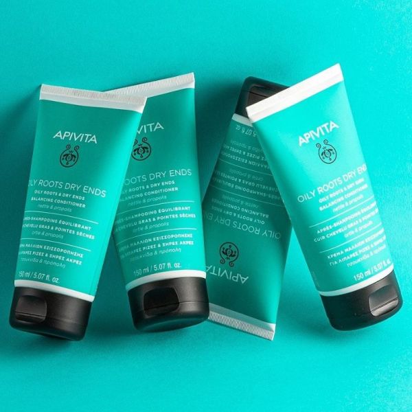 Apivita Après-shampoing pour racines grasses et pointes sèches 150ml