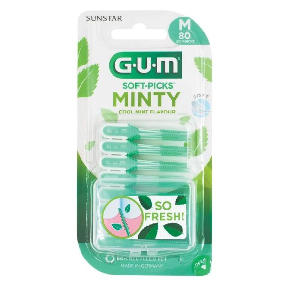 Gum Soft-Picks Bâtonnet Interdentaire Medium Confort Flex Mint x80