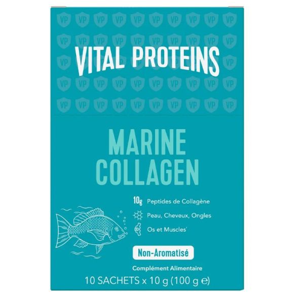Vital Proteins collagène marin peau, cheveux, ongles, ossature 10 sticks de 10 g