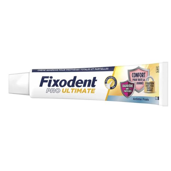 Fixodent Pro Ultimate crème adhésive pour prothèses totales & partielles fraîcheur 57ml