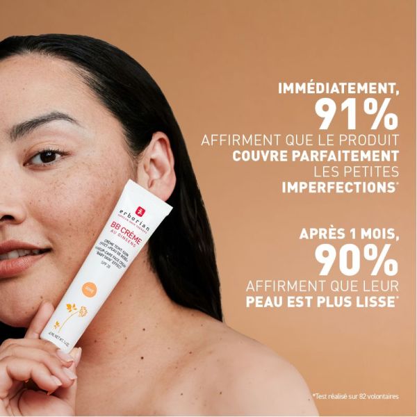 Erborian BB crème au Ginseng teint soin "peau de bébé" teinte Caramel 40 ml