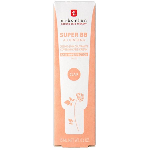 Erborian Super BB crème au Ginseng soin couvrant anti imperfections Claire 15 ml