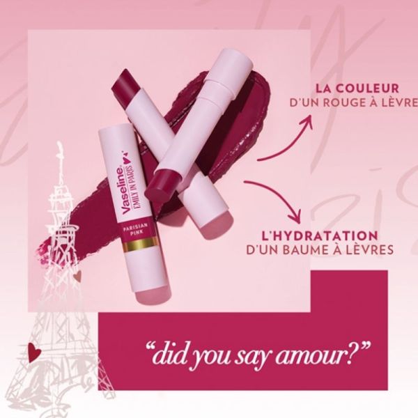 Vaseline Emily in Paris baume à lèvres teinté Parisian Pink 3g