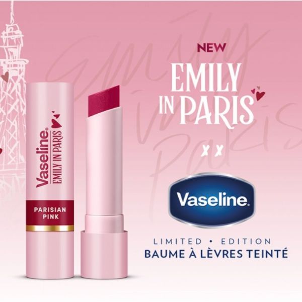 Vaseline Emily in Paris baume à lèvres teinté Parisian Pink 3g