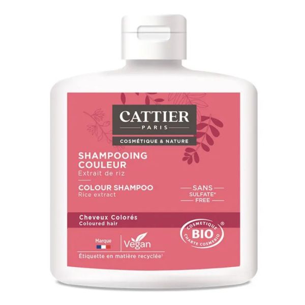 Cattier shampooing couleur et mèche bio 250 ml