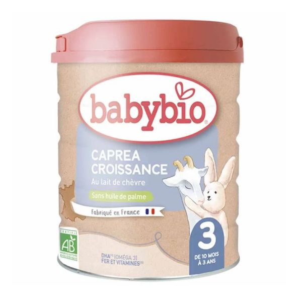 Babybio Caprea 3 croissance poudre au lait de chèvre bio 10 mois à 3 ans 800g