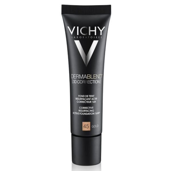 Dermablend 3D Correction Fond de Teint Resurfaçant Actif Correcteur 16H Teinte Gold 45 SPF25 30 ml