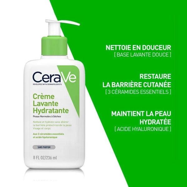 CeraVe crème lavante hydratante 236ml