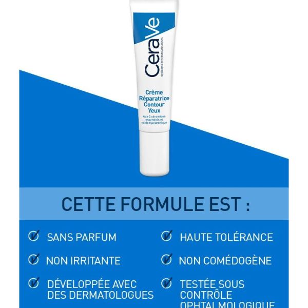 CeraVe crème réparatrice contour yeux 14ml