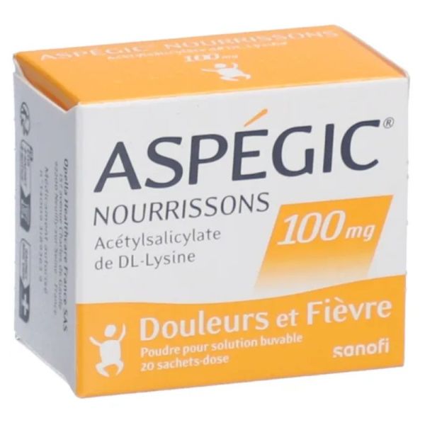 Aspegic 100 mg enfants 20 sachets