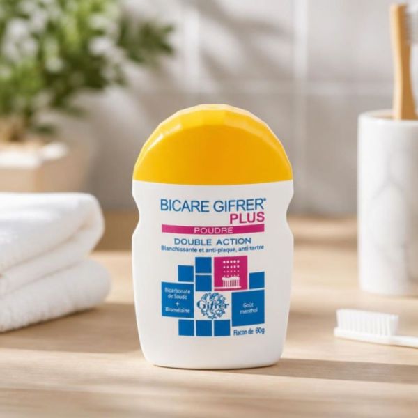 Gifrer Bicare Plus Bicarbonate de Soude + Bromélaïne 60g