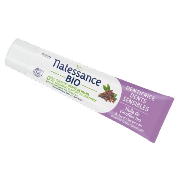 Natessance Dentifrice soin dents sensibles huile Giroflier bio 75ml