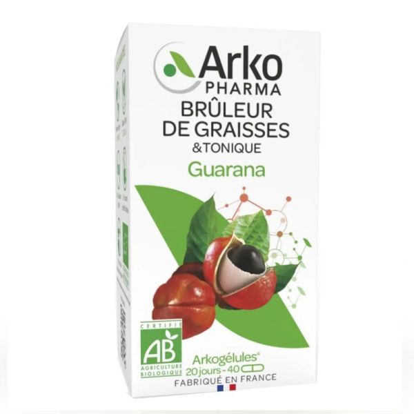 Arkogélules guarana bio brûleur graisses 130 gélules