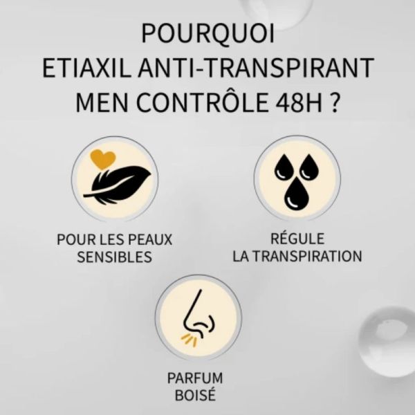 Etiaxil déodorant Men anti-transpirant contrôle 48H spray 150ml