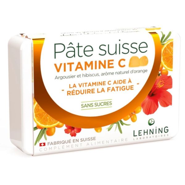 Lehning Pâte suisse vitamine C réduit la fatigue 40 gommes