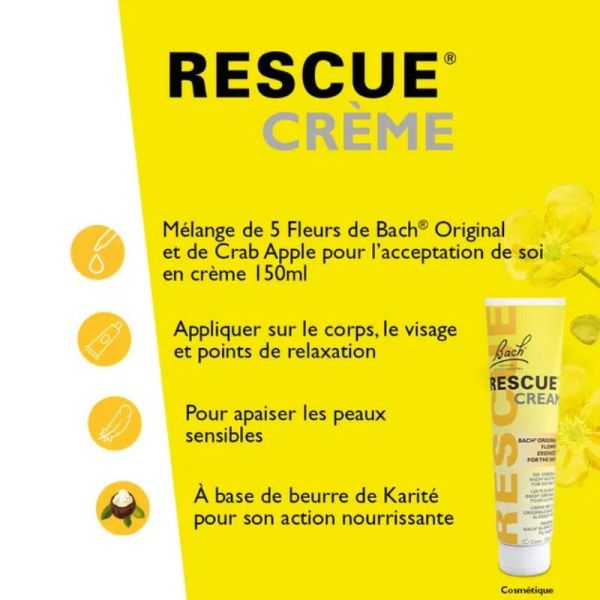 Bach Rescue crème apaisante 150ml