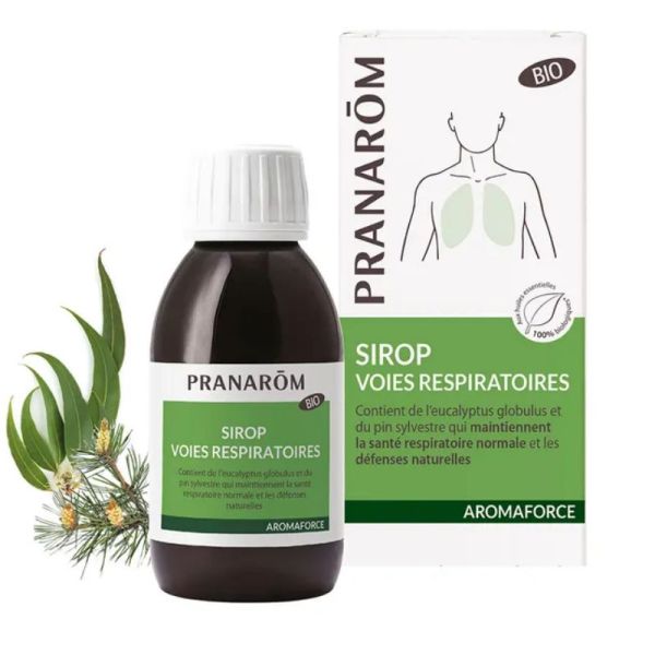 Pranarôm Aromaforce sirop voies respiratoires bio 150ml