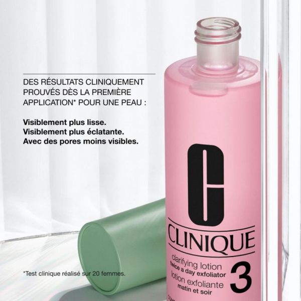 Clinique Clarifying Lotion 3 exfoliante peau mixte à grasse 200ml