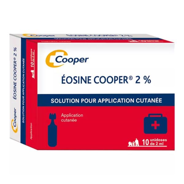 Cooper Eosine 2%  solution antiseptique10 Unidoses
