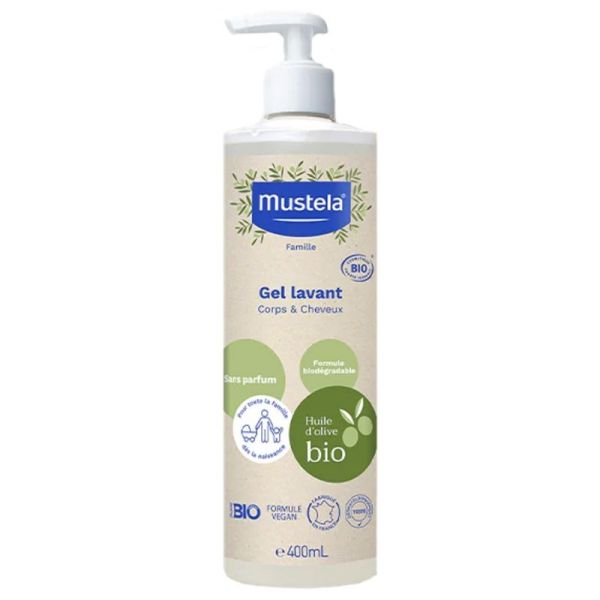 Mustela gel lavant Bio 400 ml