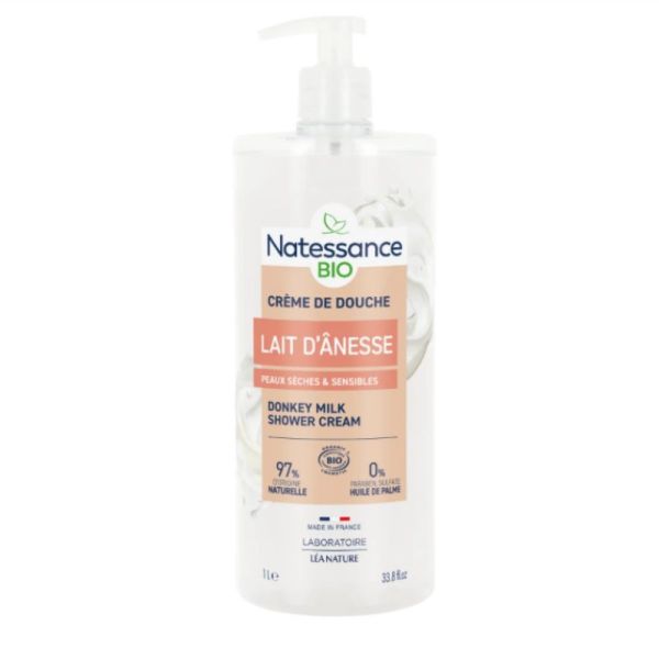 Natessance crème de douche lait d'ânesse bio 500 ml