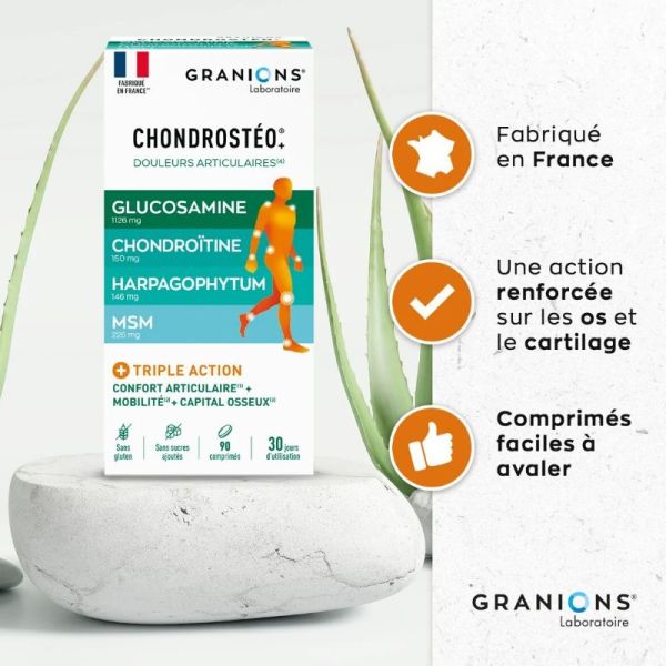 Granions Chondrostéo + articulations 3 x 90 comprimés