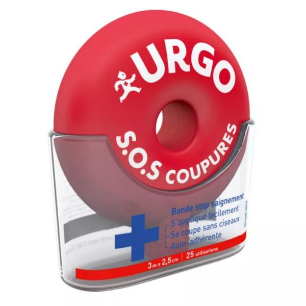 Urgo sos coupures bande auto-adhérante 3 m x 2.5 cm