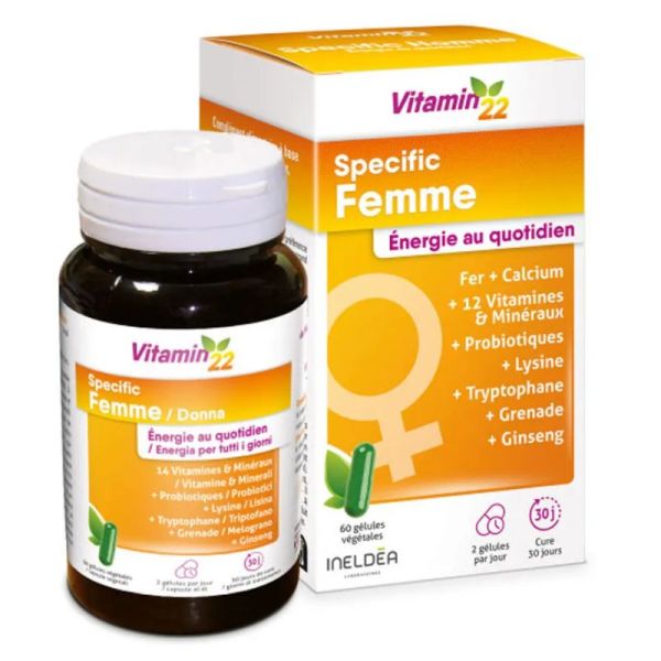Vitamin'22 Specific Femme 60 gélules