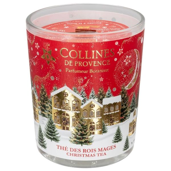 Collines de Provence Bougie de Noël Thé des Rois Mages 75g