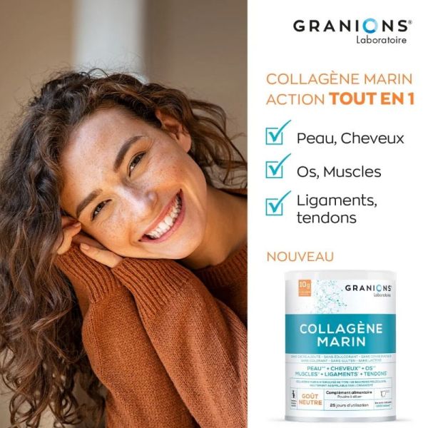 Granion collagène marin type 1 goût neutre 258g