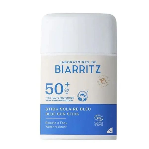 Laboratoires de Biarritz stick solaire SPF50+ Bleu Bio 12g