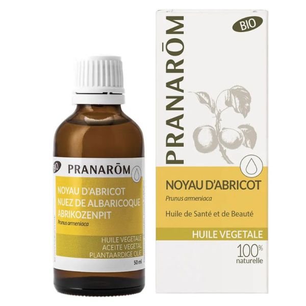 Pranarôm huile végétale noyau d'abricot bio 50ml