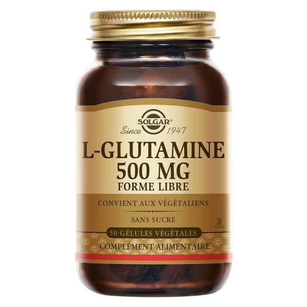 Solgar L-Glutamine 500mg 50 gélules végétales