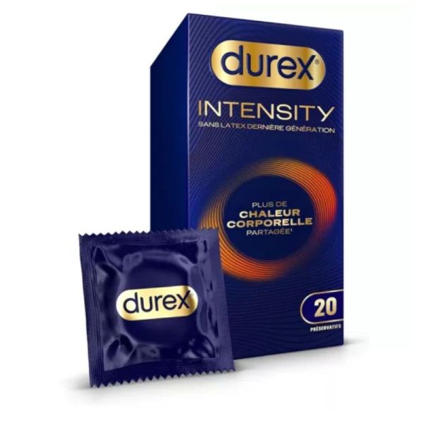 Durex Intensity Préservatifs sans latex 20 préservatifs
