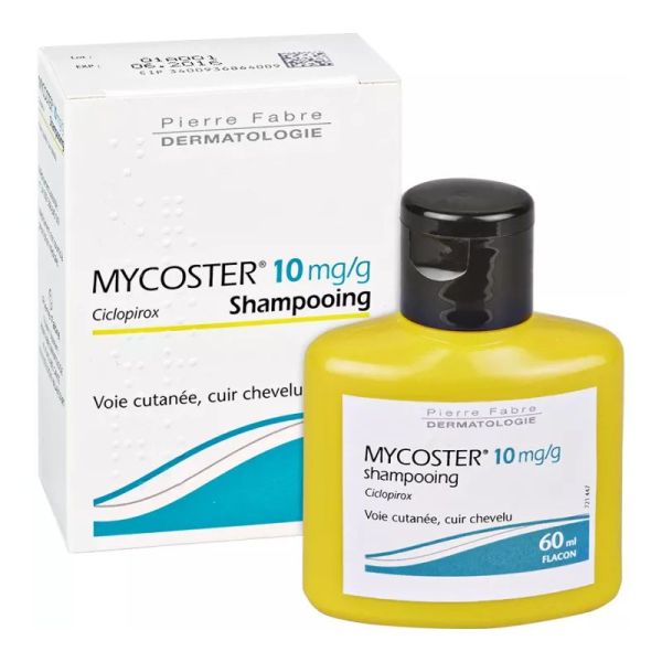 Mycoster 10 mg/g shampooing flacon de 60 ml