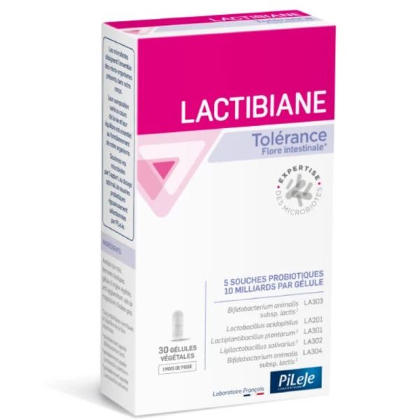 Pileje Lactibiane Tolérance 30 gélules