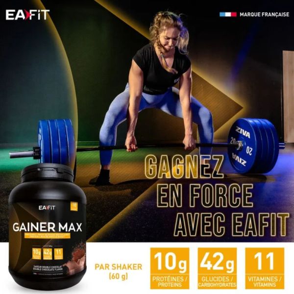 Eafit Gainer Max construction musculaire double chocolat 1,1kg