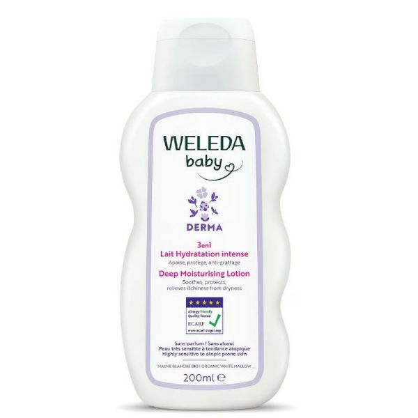 Weleda Baby Derma lait hydratation Intense 3en1 sans parfum 200ml