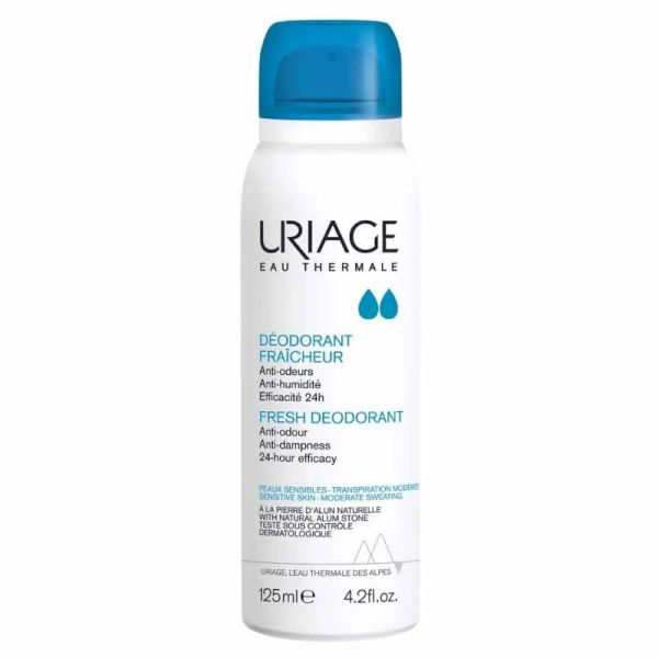 Uriage déodorant fraîcheur spray peaux sensibles 125ml