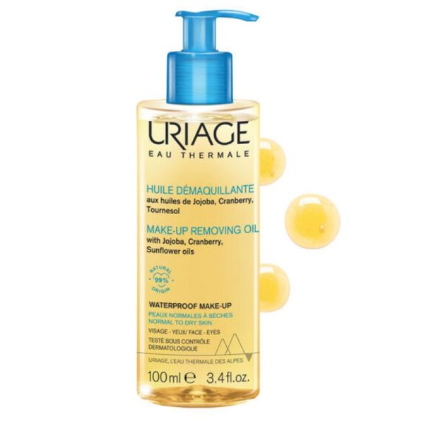Uriage huile démaquillante peaux normales à sèches 100ml