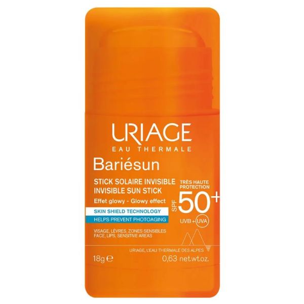Uriage Bariésun stick solaire invisible SPF50+ 18g