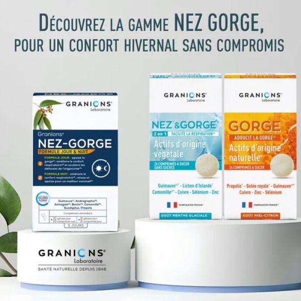 Granions Nez & Gorge 24 comprimés à sucer