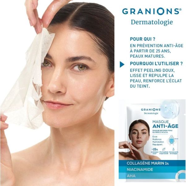 Granions masques anti-âge éclat 2+1 offert