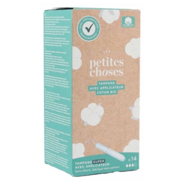 Les Petites Choses tampon avec applicateur flux super plus 14 tampons