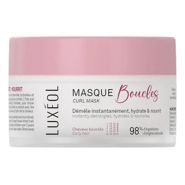 Luxeol Masque cheveux bouclés 2C à 3C 200ml
