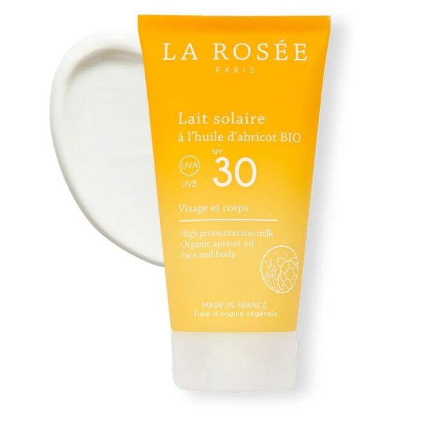 La Rosée lait solaire huile abricot bio SPF30 150ml