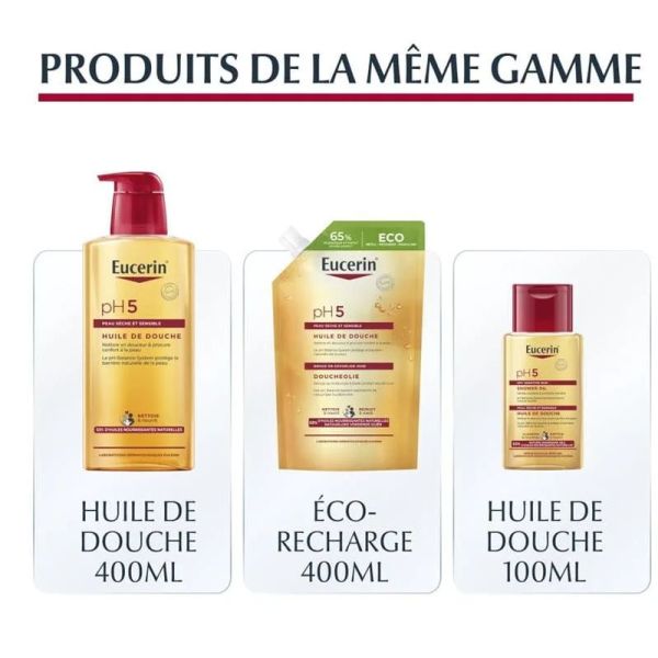 Eucerin pH5 huile douche peaux sèches 1000ml