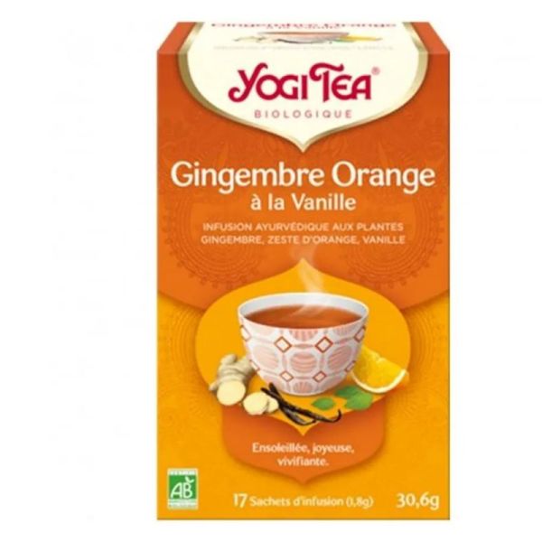 Yogi Tea Gingembre Orange Bio 17 Sachets
