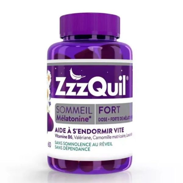 ZzzQuil Fort Sommeil Arôme Fruits des bois 60 gommes