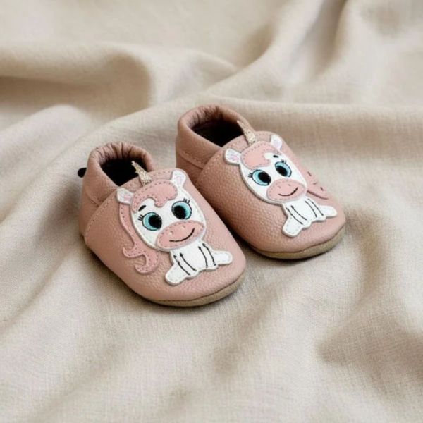 Taz chaussons bébé en cuir souple Simone la licorne 12-18M